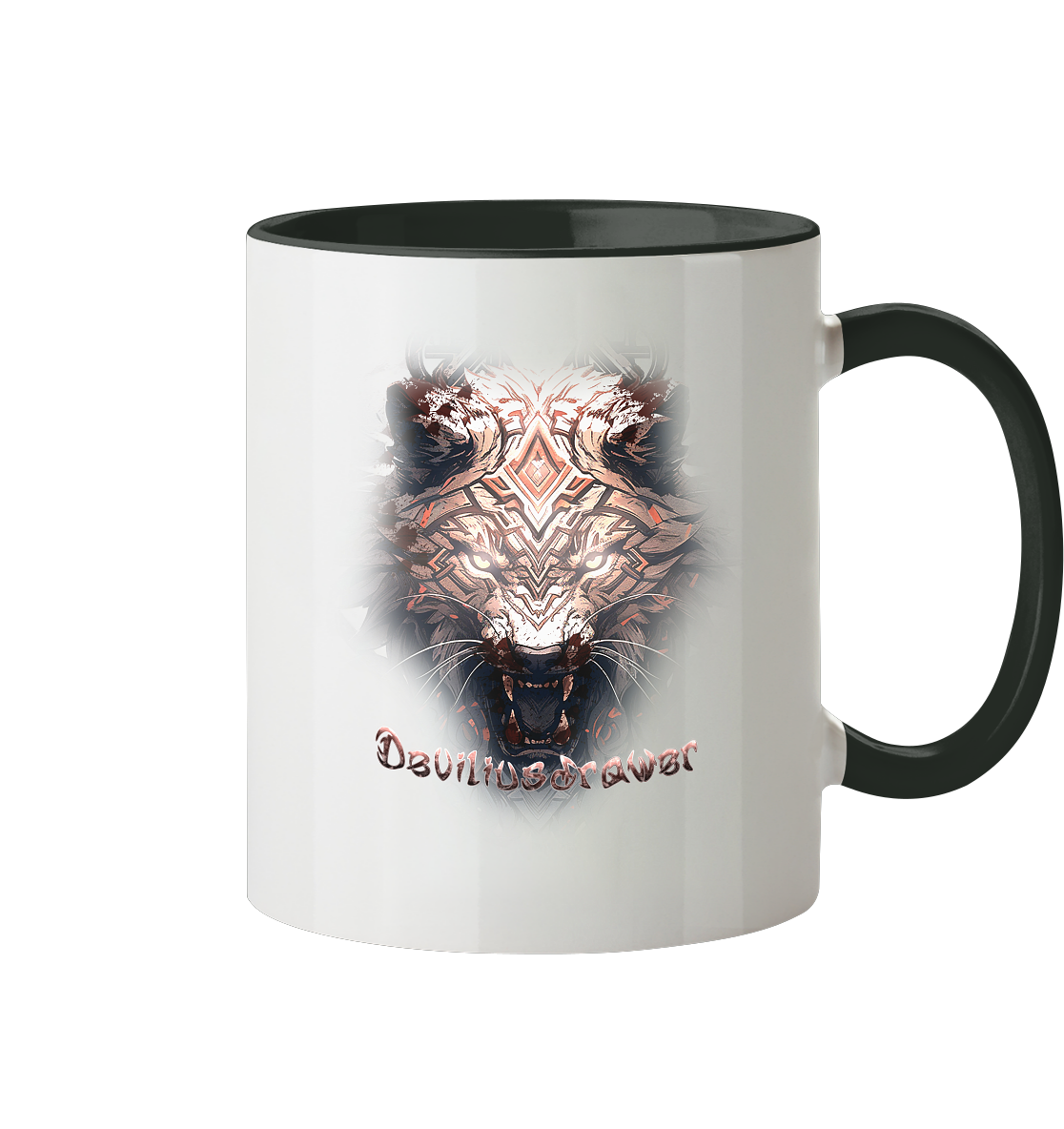 Deviliusdrawer Gold Metal Tiger - Tasse zweifarbig