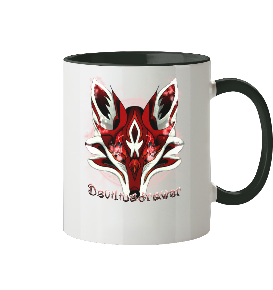 Deviliusdrawer Red Eyed Fox - Tasse zweifarbig