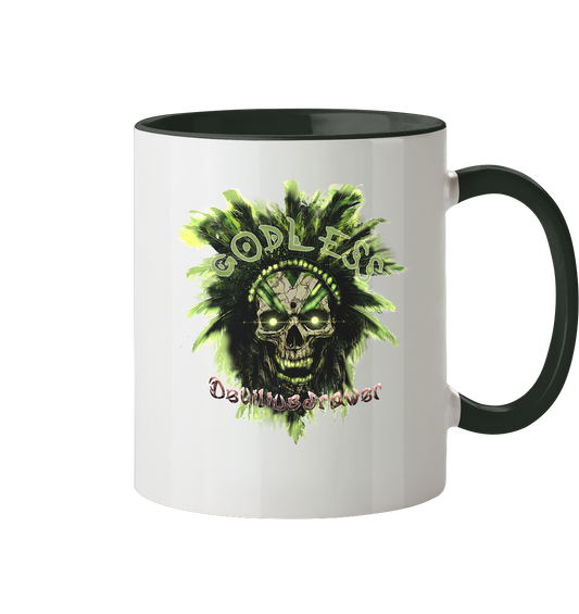 Deviliusdrawer Godless Skull - Tasse zweifarbig