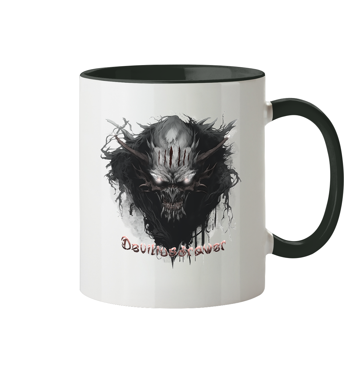 Deviliusdrawer Dark Smoke Demon - Tasse zweifarbig