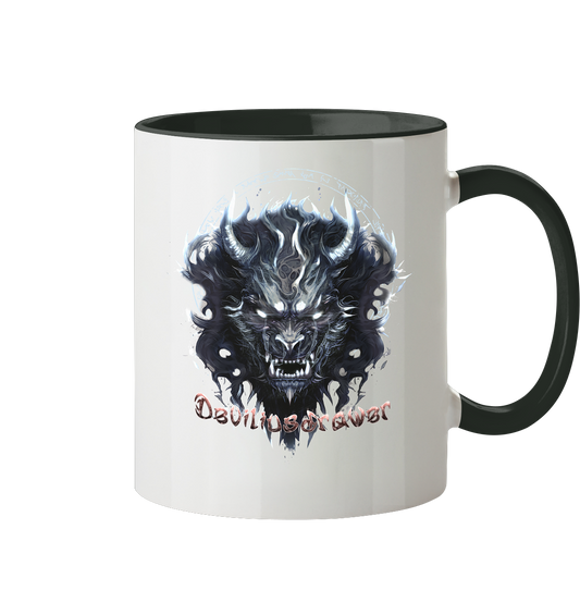 Deviliusdrawer Dark Wolf Mask - Tasse zweifarbig