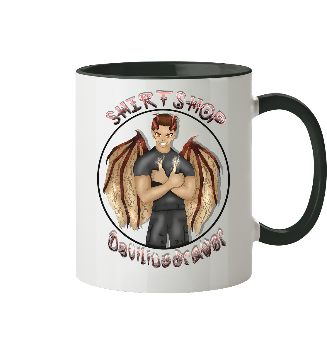 Deviliusdrawer Devilshop - Tasse zweifarbig
