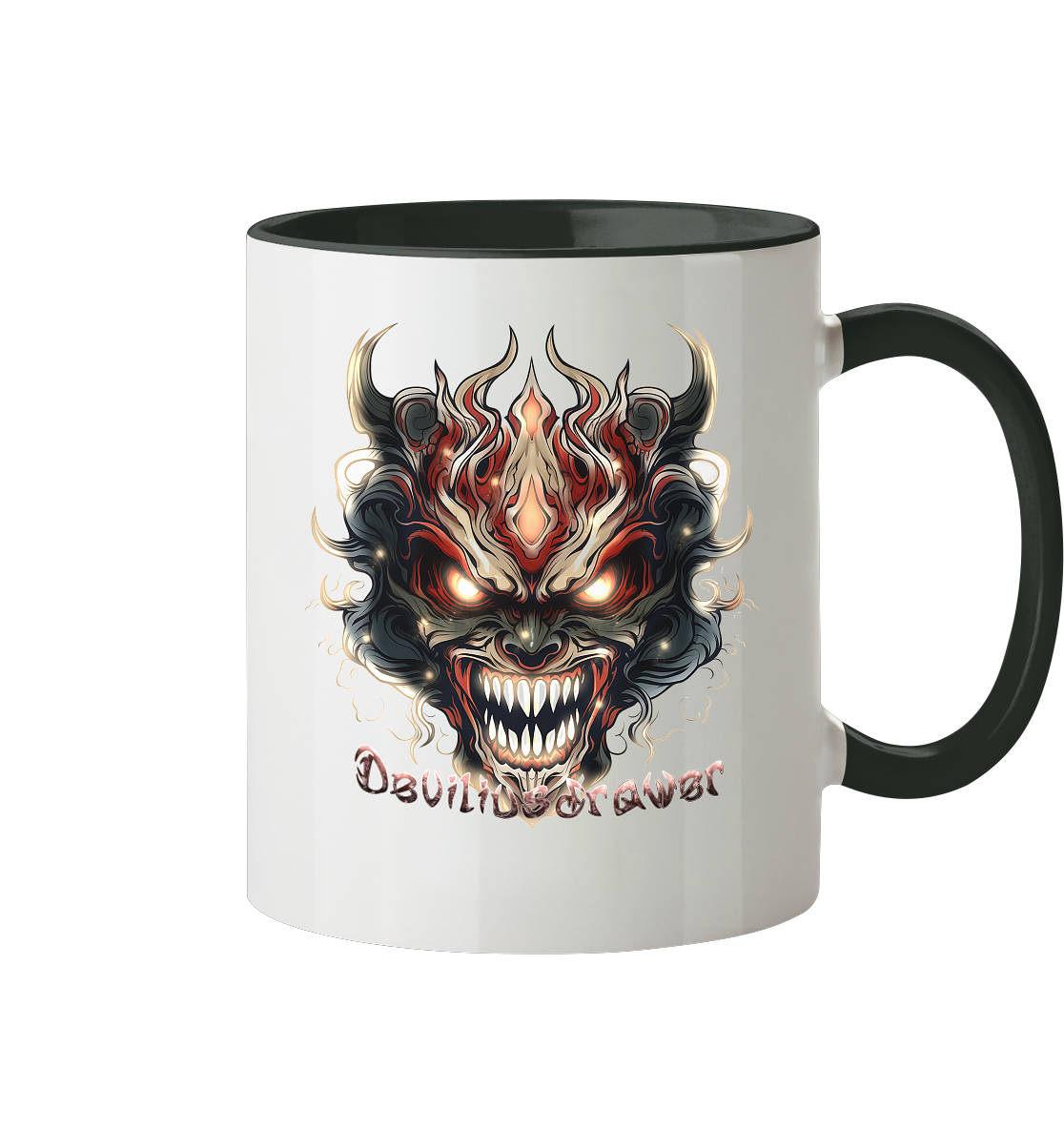 Deviliusdrawer Evil Vamp Mask - Tasse zweifarbig