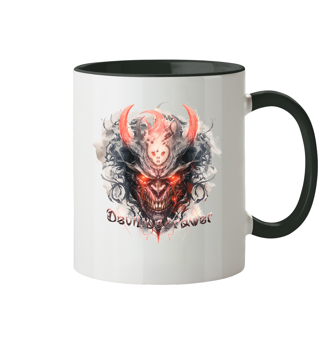Deviliusdrawer Red Horn Devil - Tasse zweifarbig