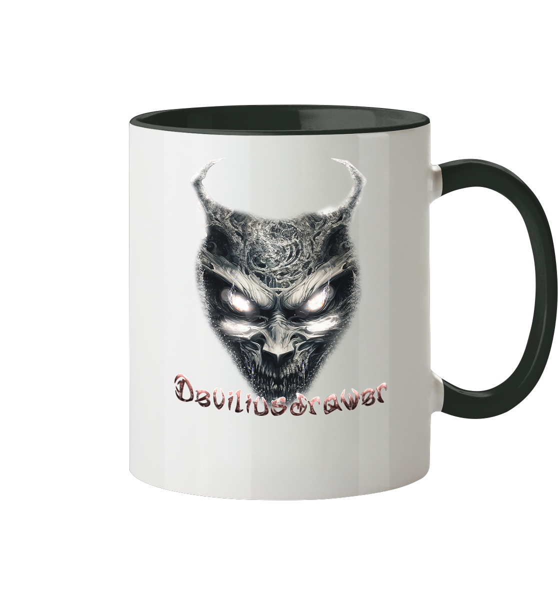 Deviliusdrawer Demonic Evil Zombie - Tasse zweifarbig