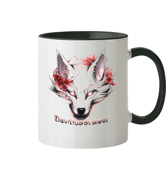 Deviliusdrawer Kitsune Wolf - Tasse zweifarbig
