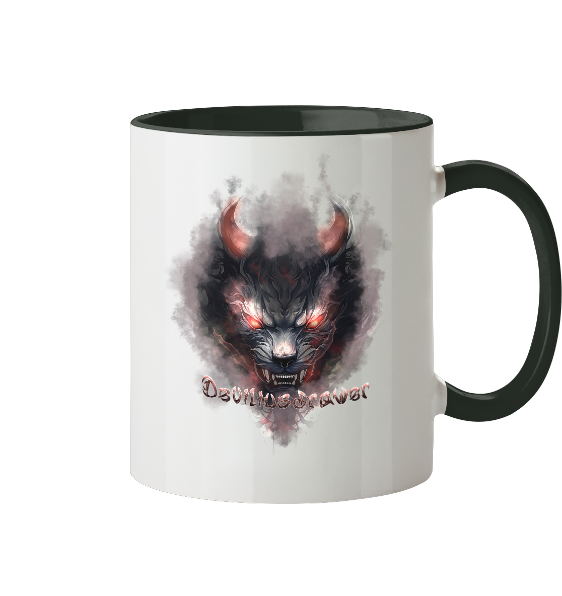 Deviliusdrawer Red Smoked Cat - Tasse zweifarbig