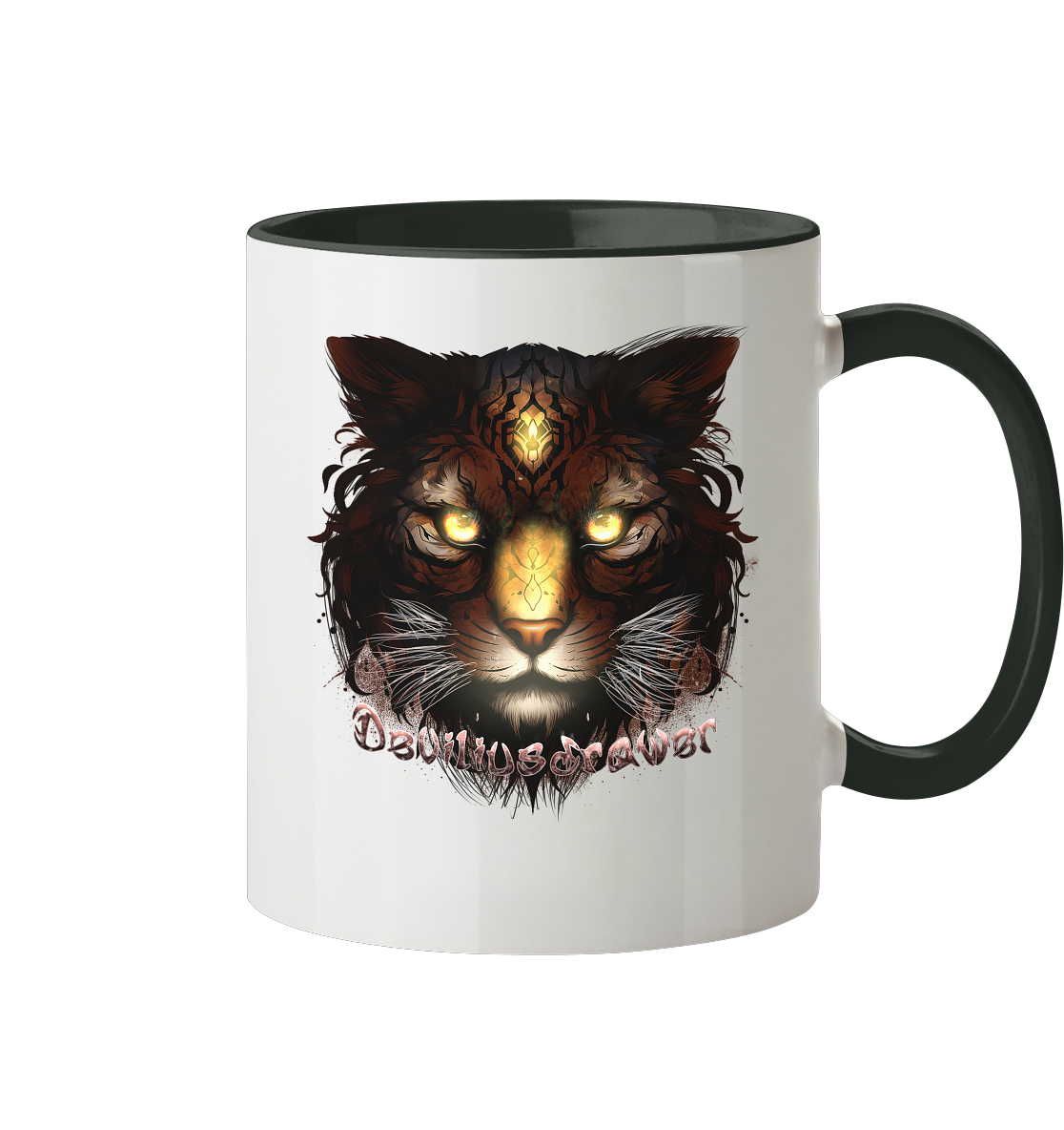 Deviliusdrawer Gold Tigercat - Tasse zweifarbig
