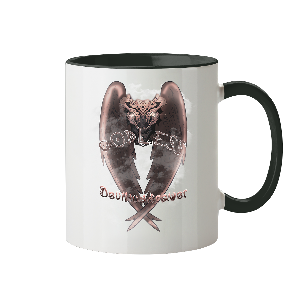 Deviliusdrawer Godless Owl - Tasse zweifarbig