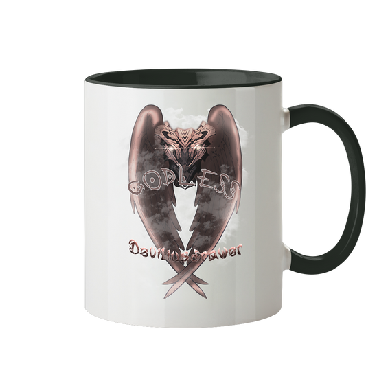 Deviliusdrawer Godless Owl - Tasse zweifarbig