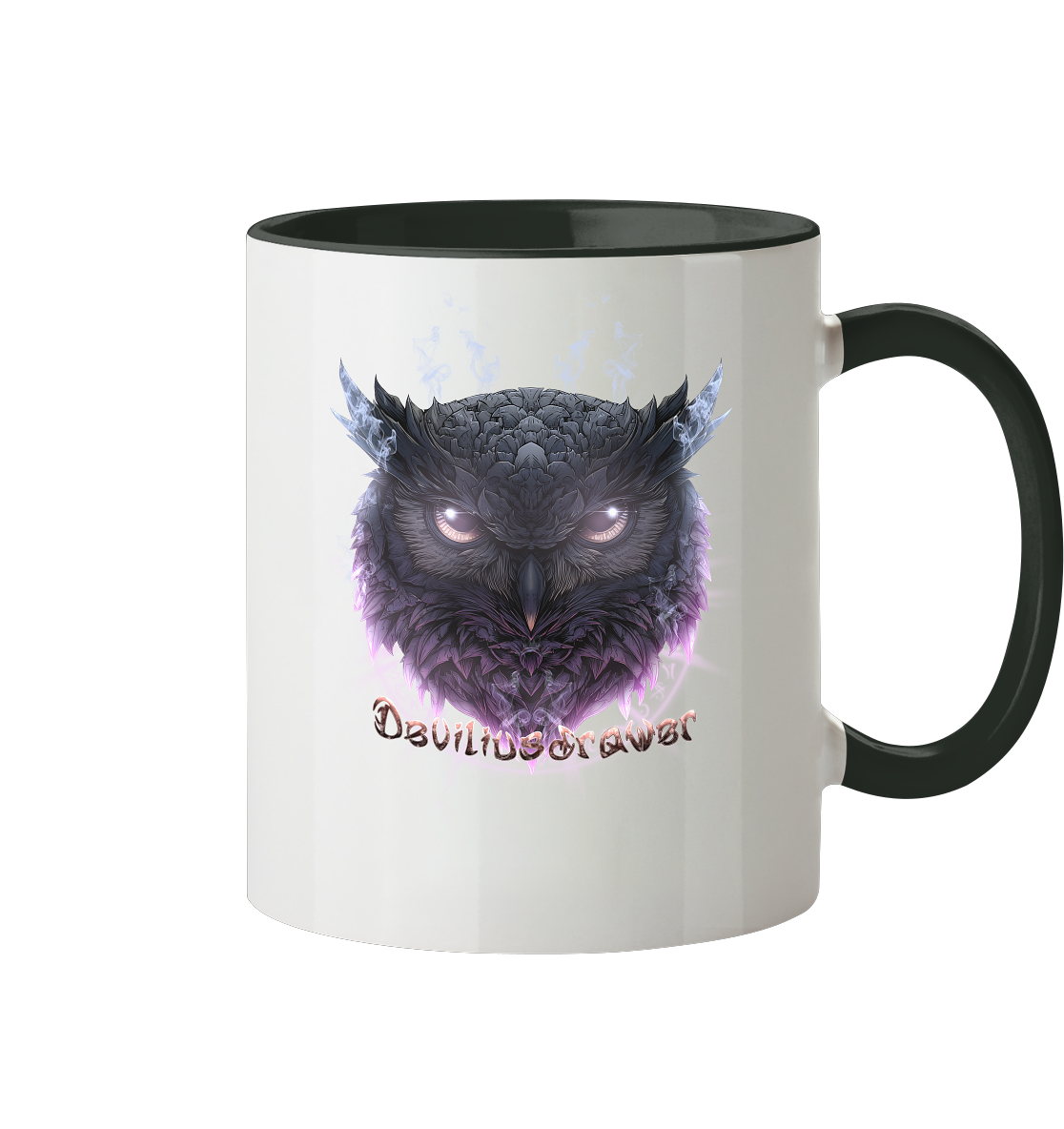 Deviliusdrawer Darkness Owl - Tasse zweifarbig