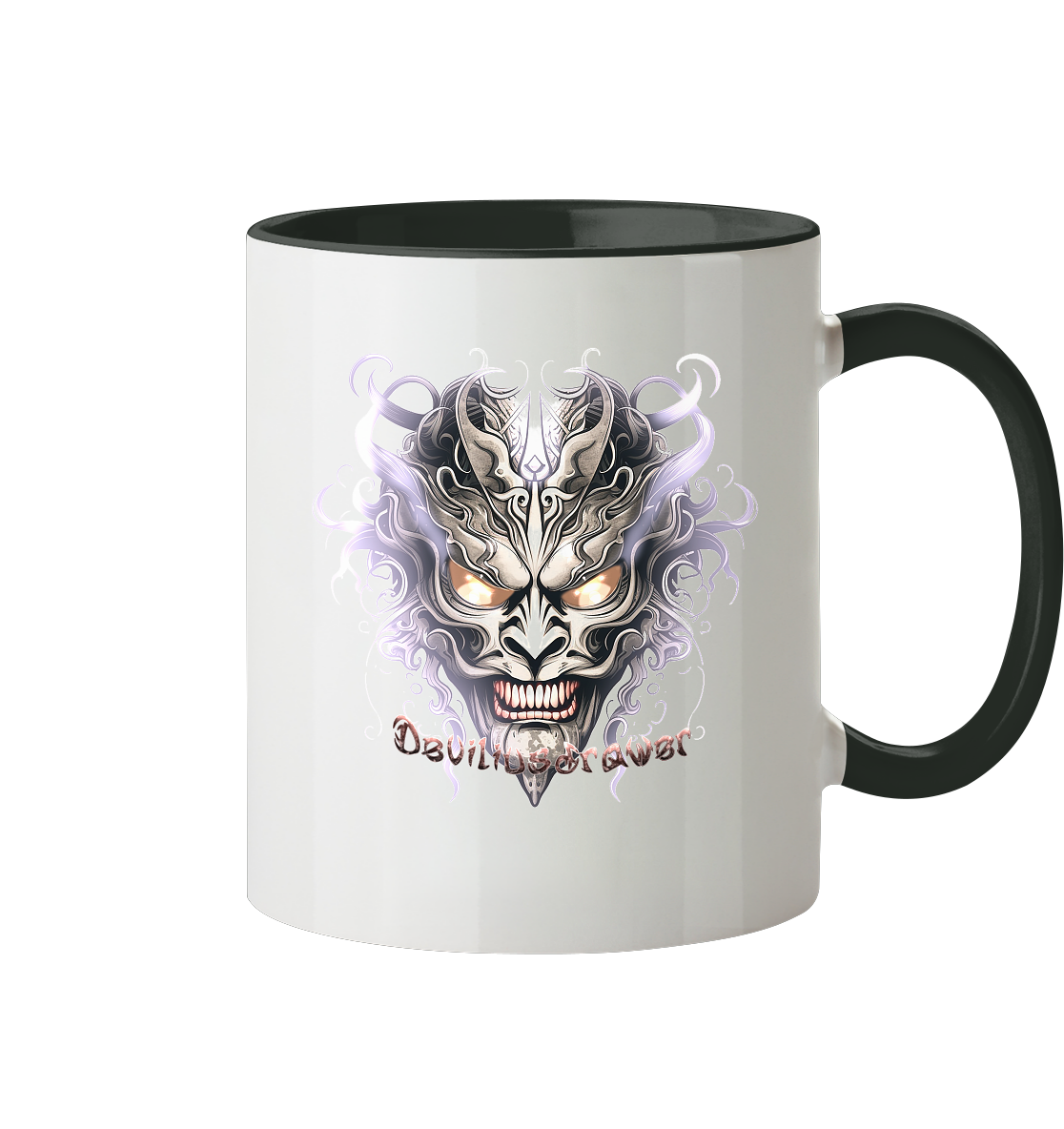 Deviliusdrawer Demon Mask Violet - Tasse zweifarbig