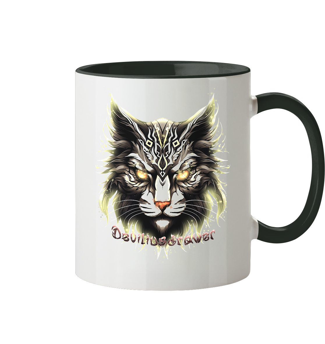 Deviliusdrawer Golden Cat - Tasse zweifarbig
