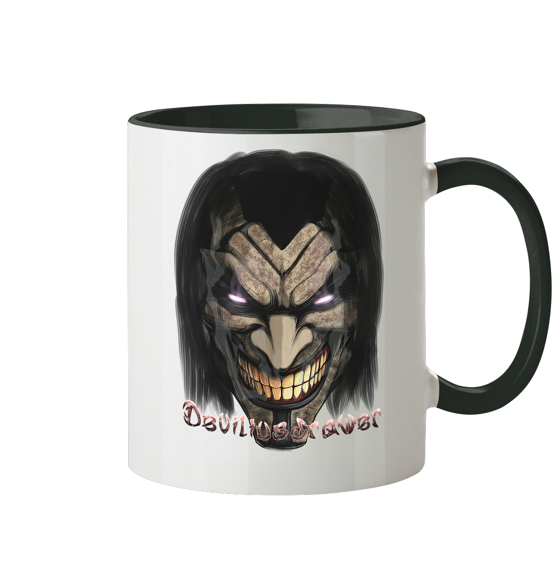 Deviliusdrawer Smiling Devil - Tasse zweifarbig