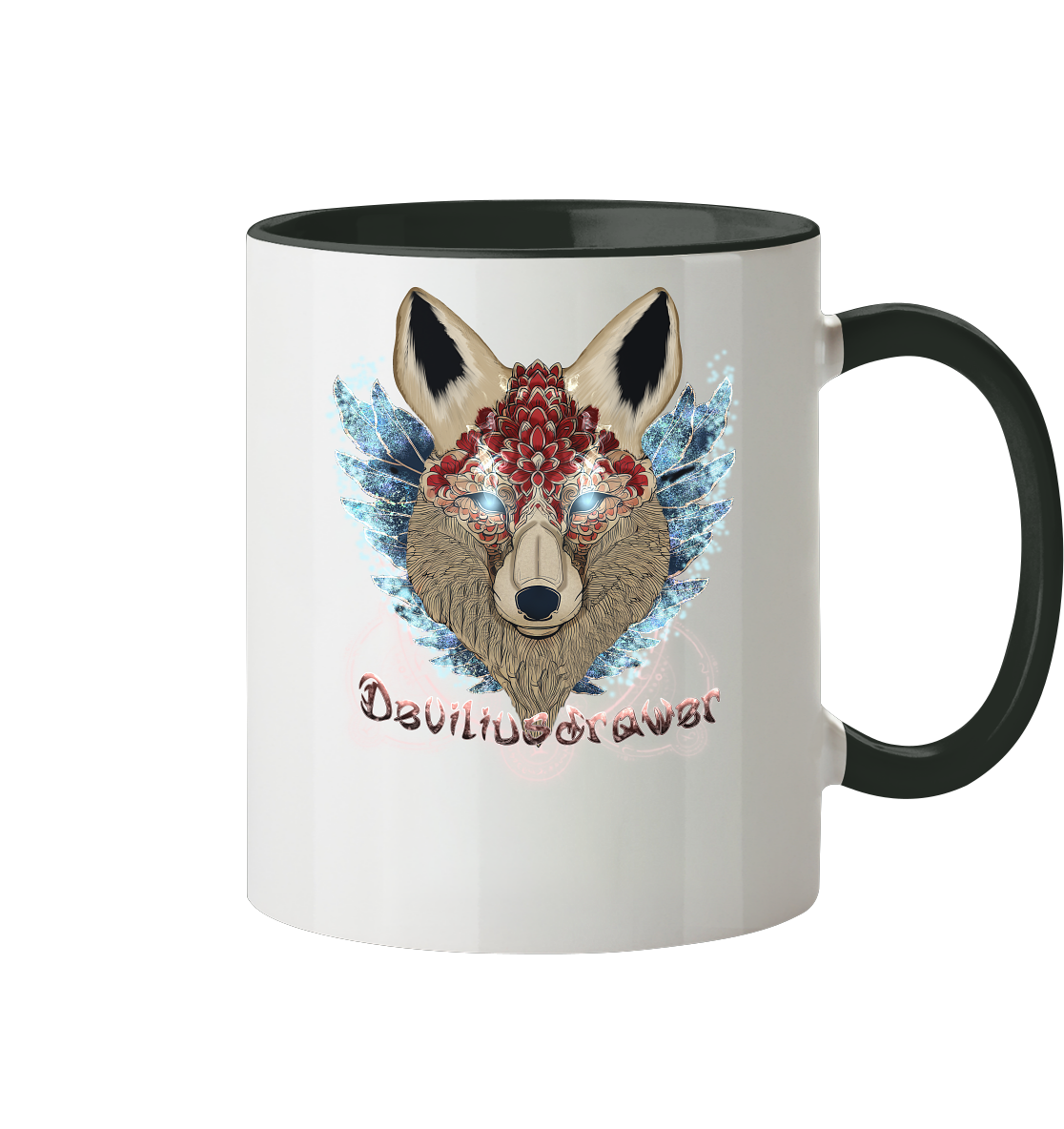Deviliusdrawer Diamond Kitsune - Tasse zweifarbig