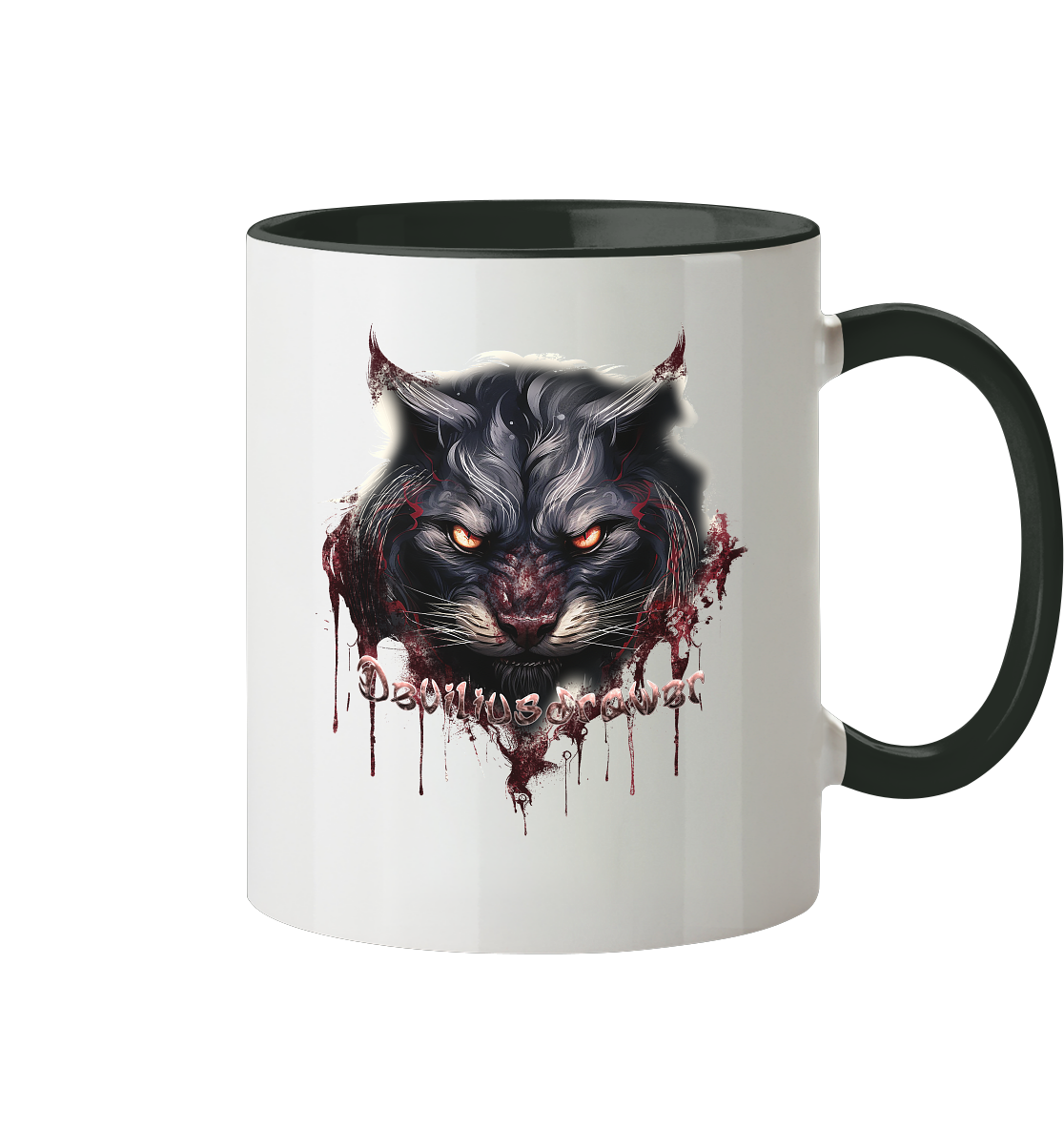 Deviliusdrawer Badass Cat - Tasse zweifarbig