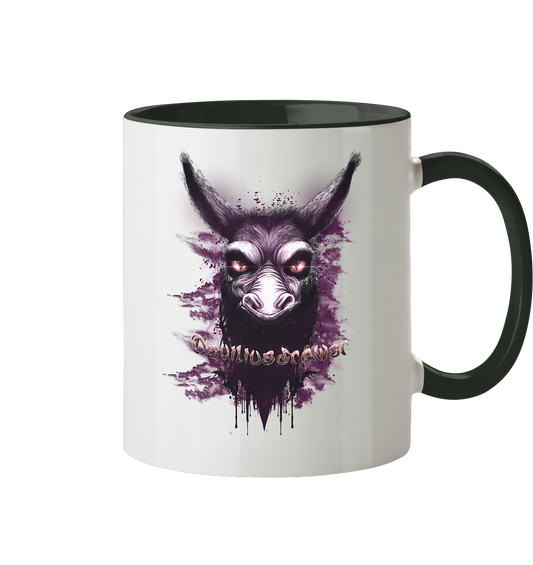 Deviliusdrawer Purple Donkey - Tasse zweifarbig