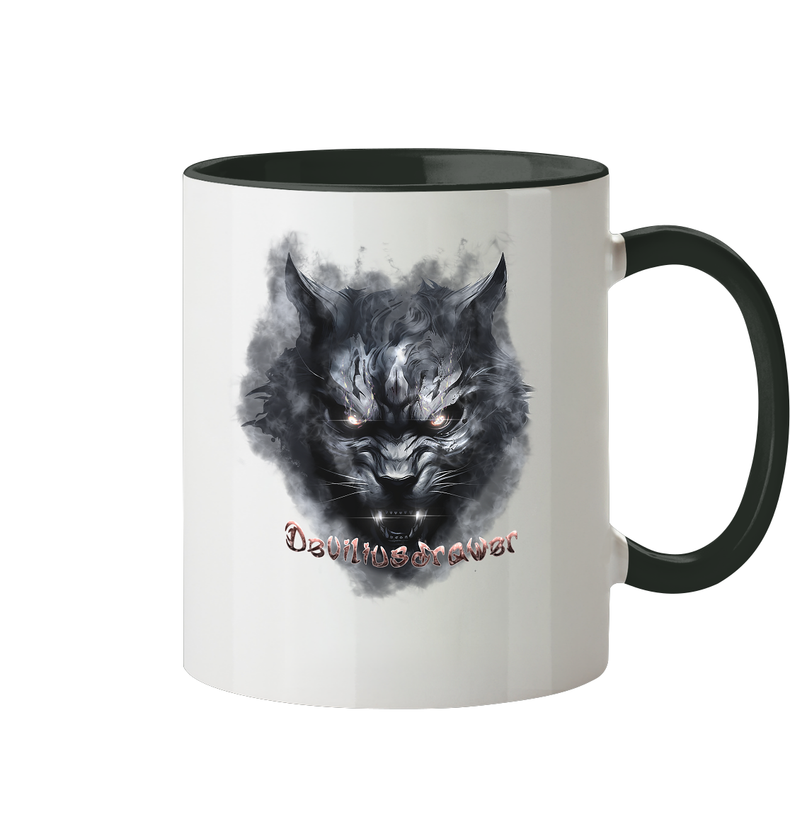 Deviliusdrawer Dark Beast Tiger  - Tasse zweifarbig