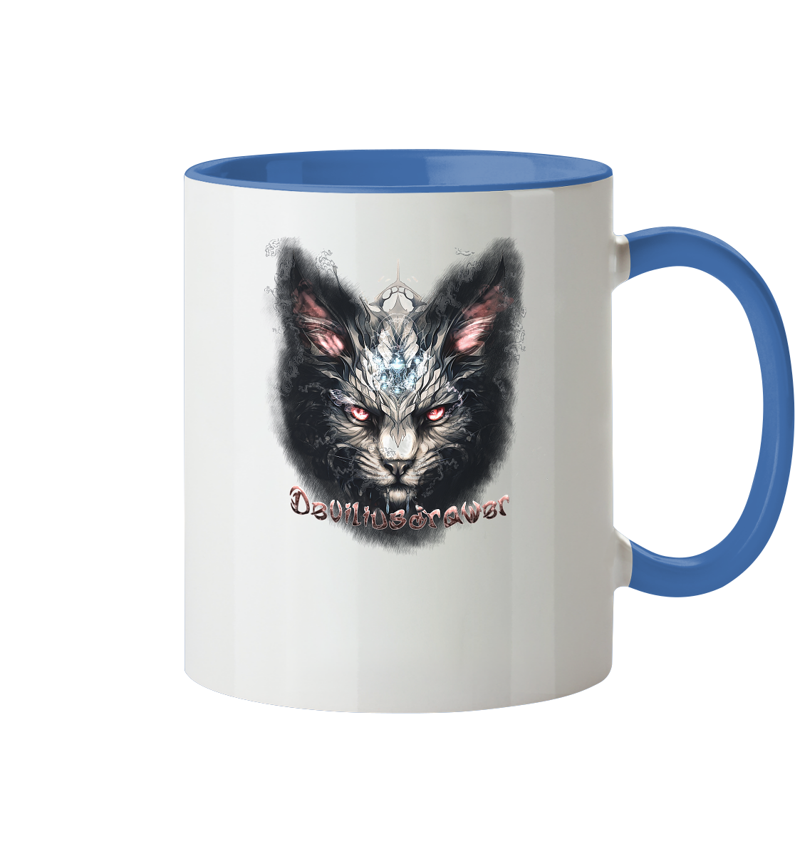 Deviliusdrawer Myshtical Redeyed Cat - Tasse zweifarbig