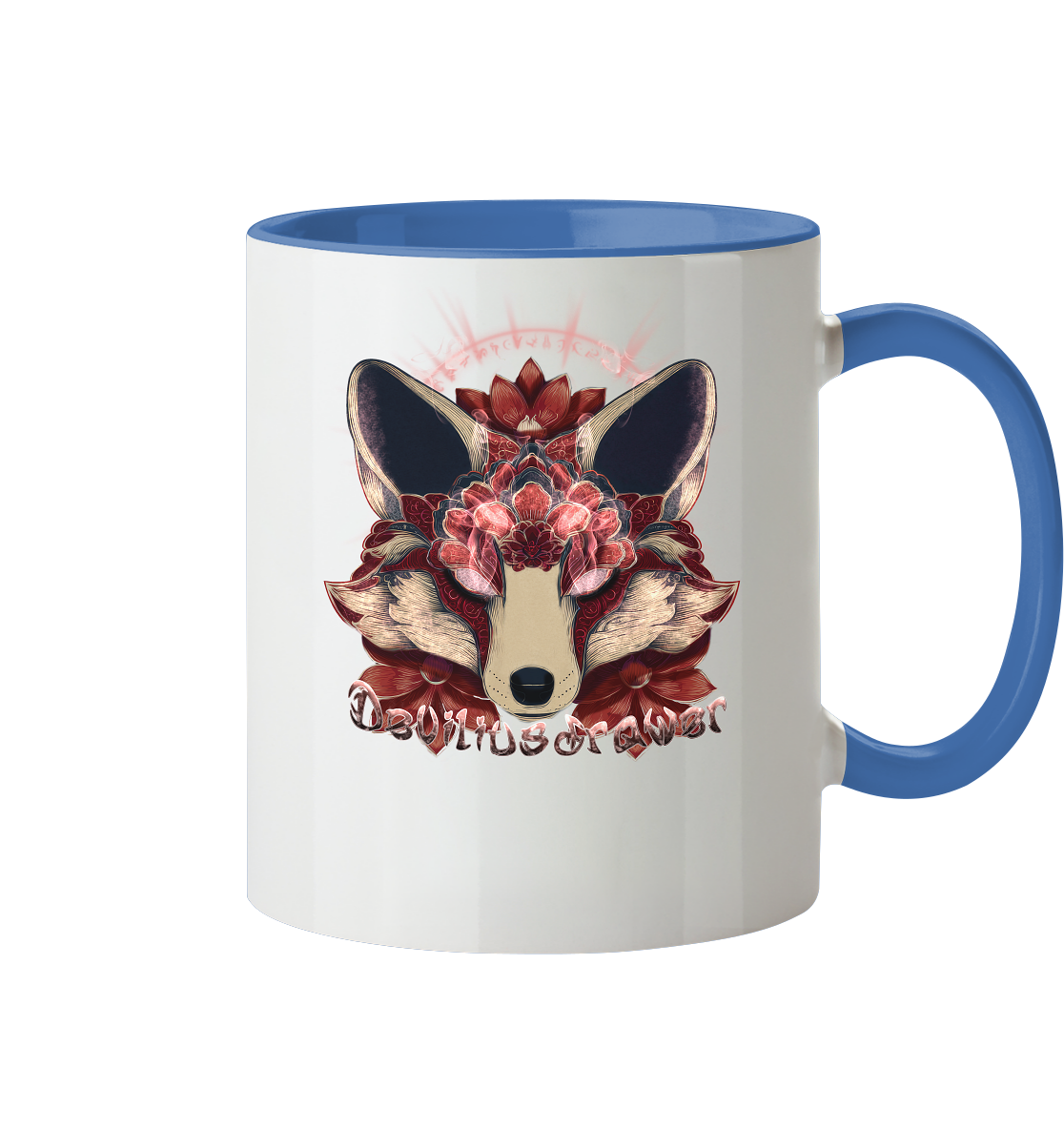 Deviliusdrawer Fire Kitsune - Tasse zweifarbig