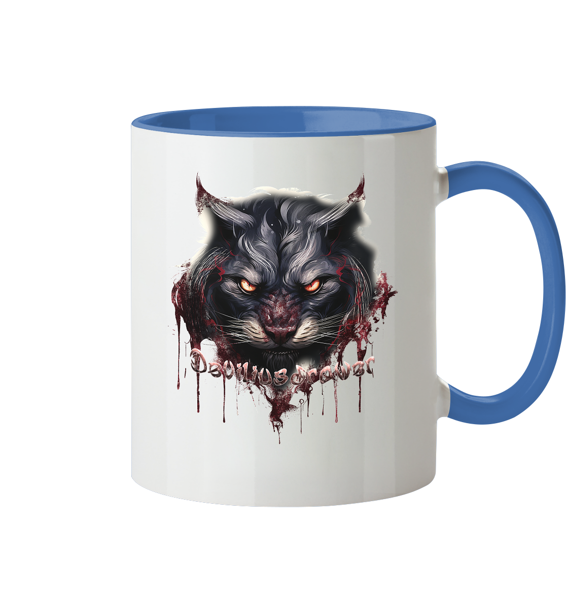 Deviliusdrawer Badass Cat - Tasse zweifarbig