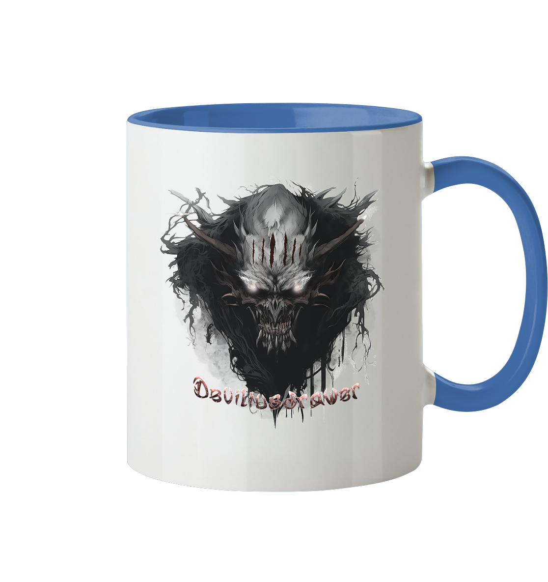 Deviliusdrawer Dark Smoke Demon - Tasse zweifarbig