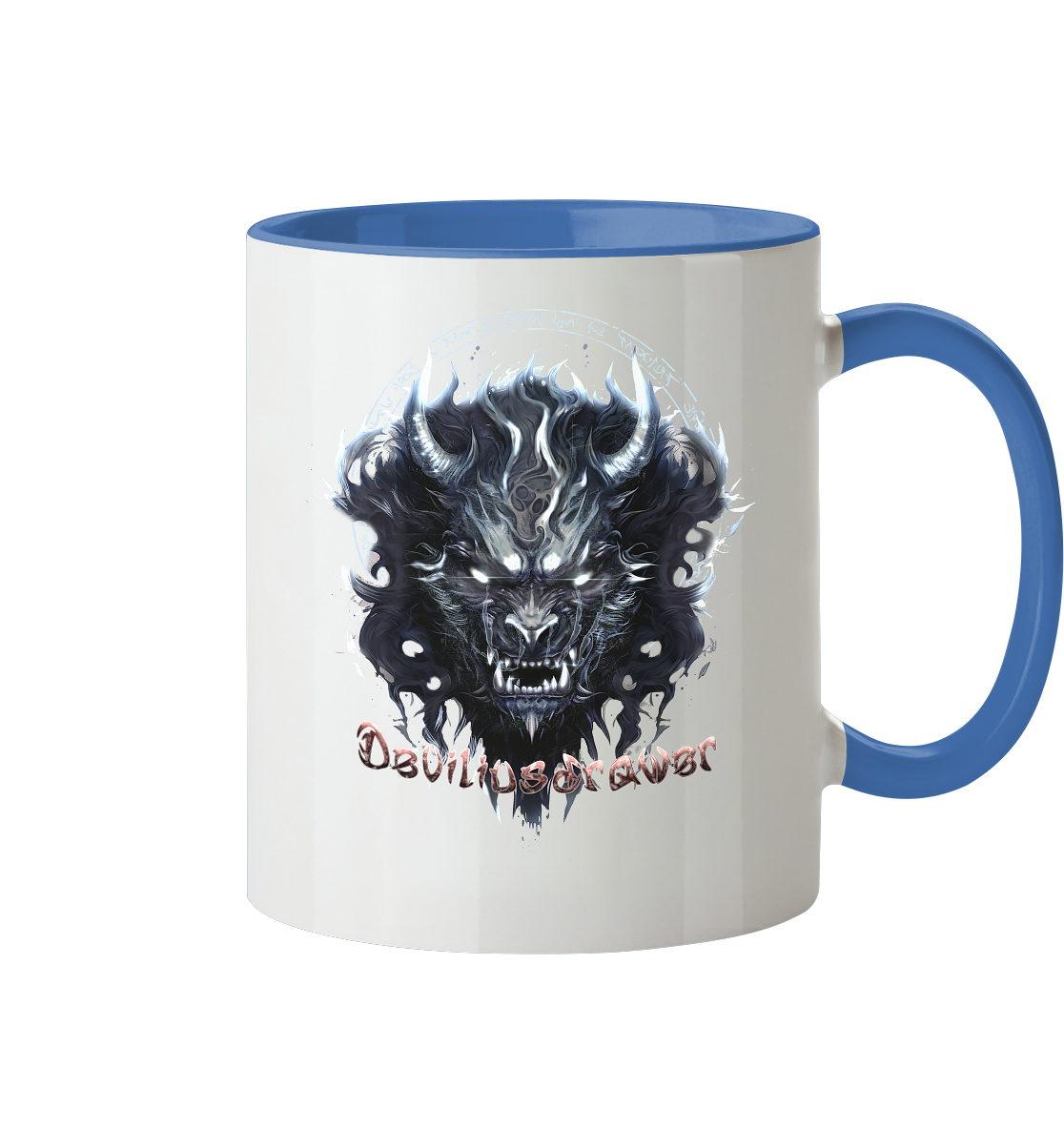 Deviliusdrawer Dark Wolf Mask - Tasse zweifarbig