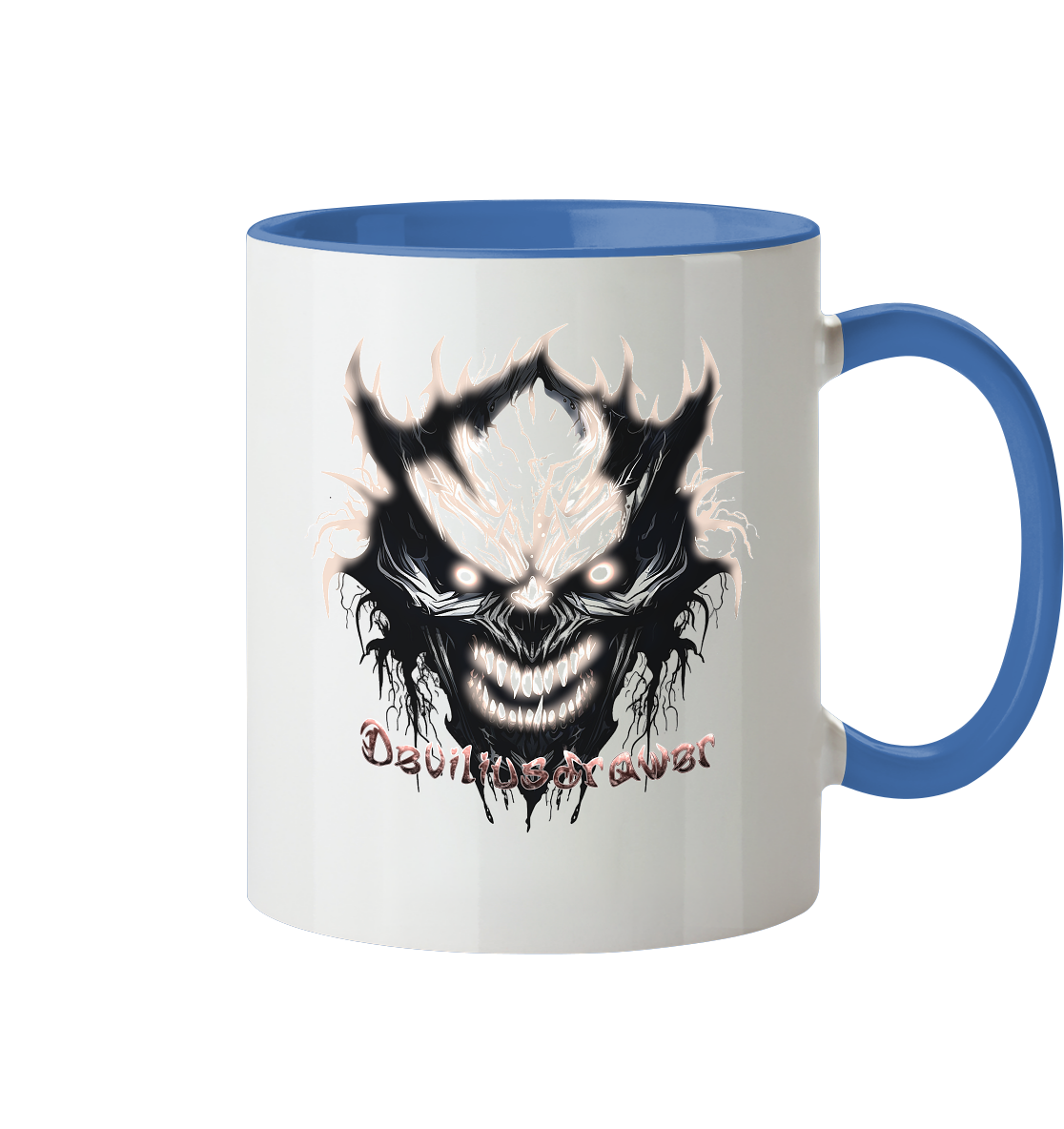 Deviliusdrawer Crazy Glow Devil - Tasse zweifarbig