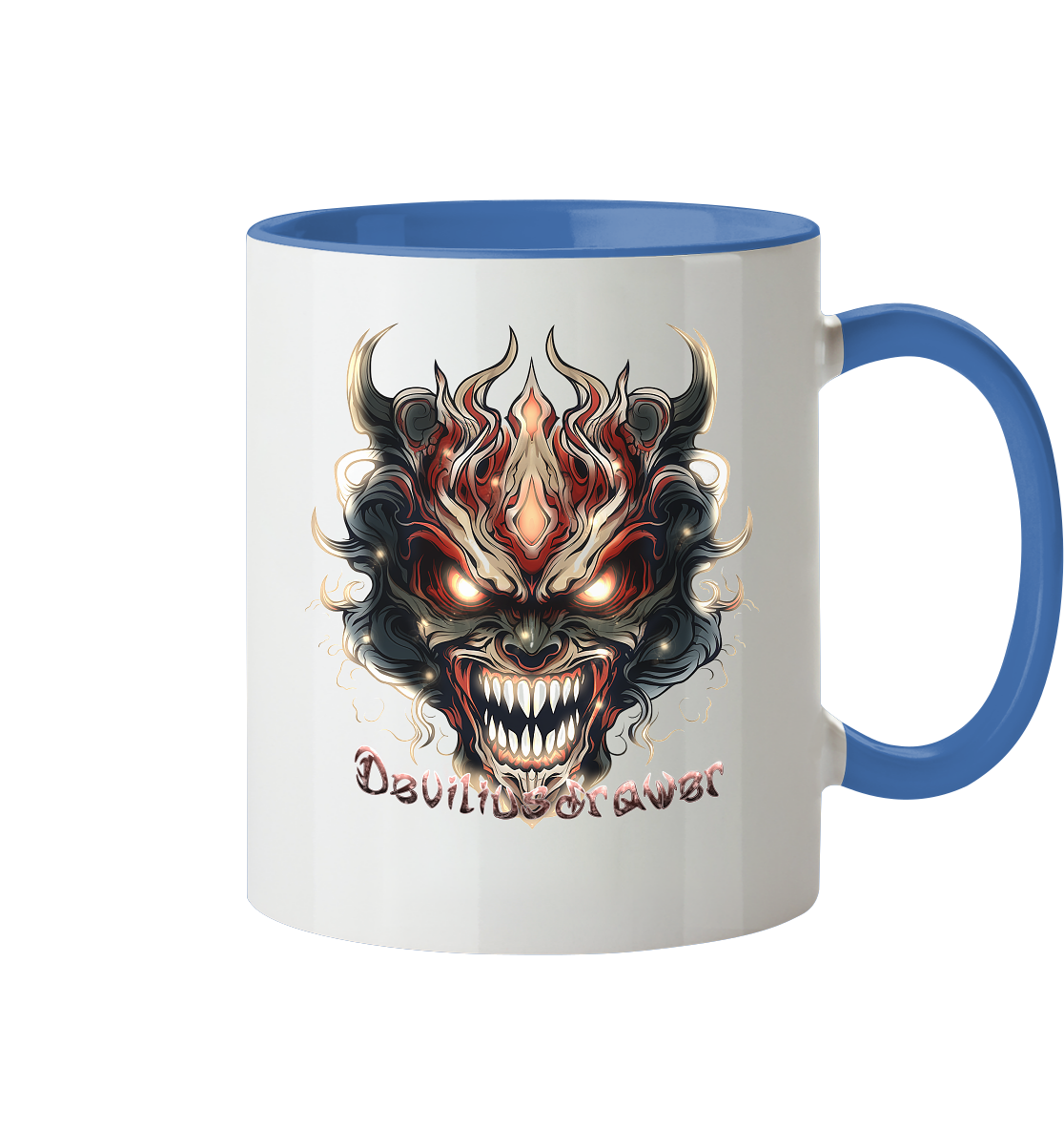 Deviliusdrawer Evil Vamp Mask - Tasse zweifarbig