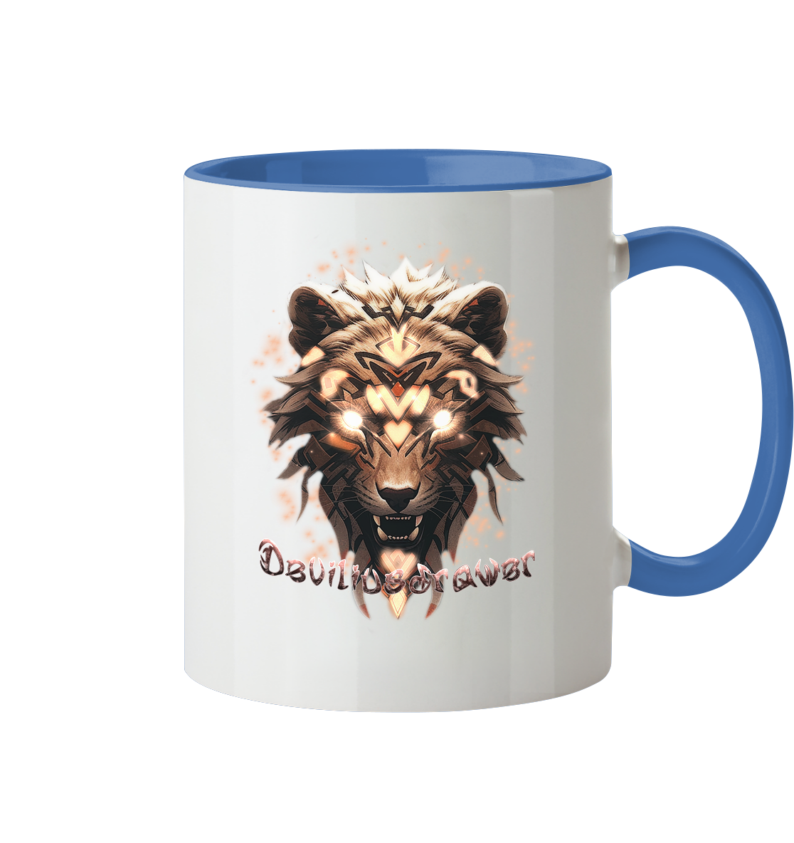 Deviliusdrawer Gold Weartiger - Tasse zweifarbig