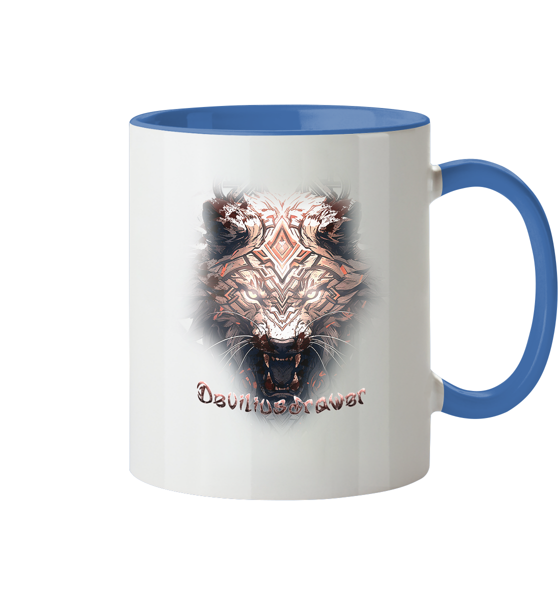 Deviliusdrawer Gold Metal Tiger - Tasse zweifarbig