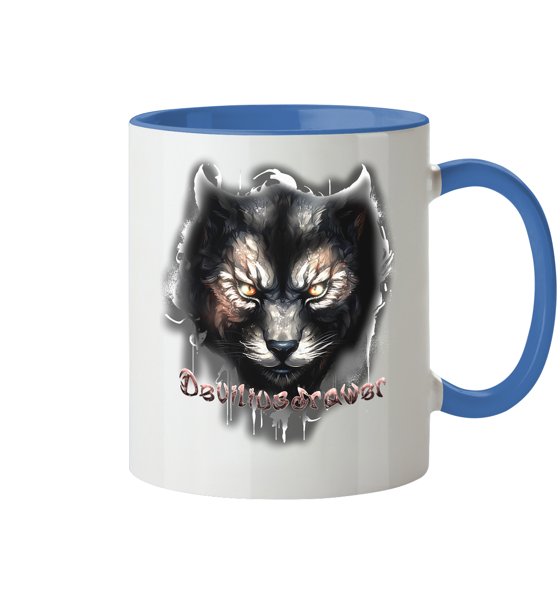Deviliusdrawer Vampire Cat - Tasse zweifarbig