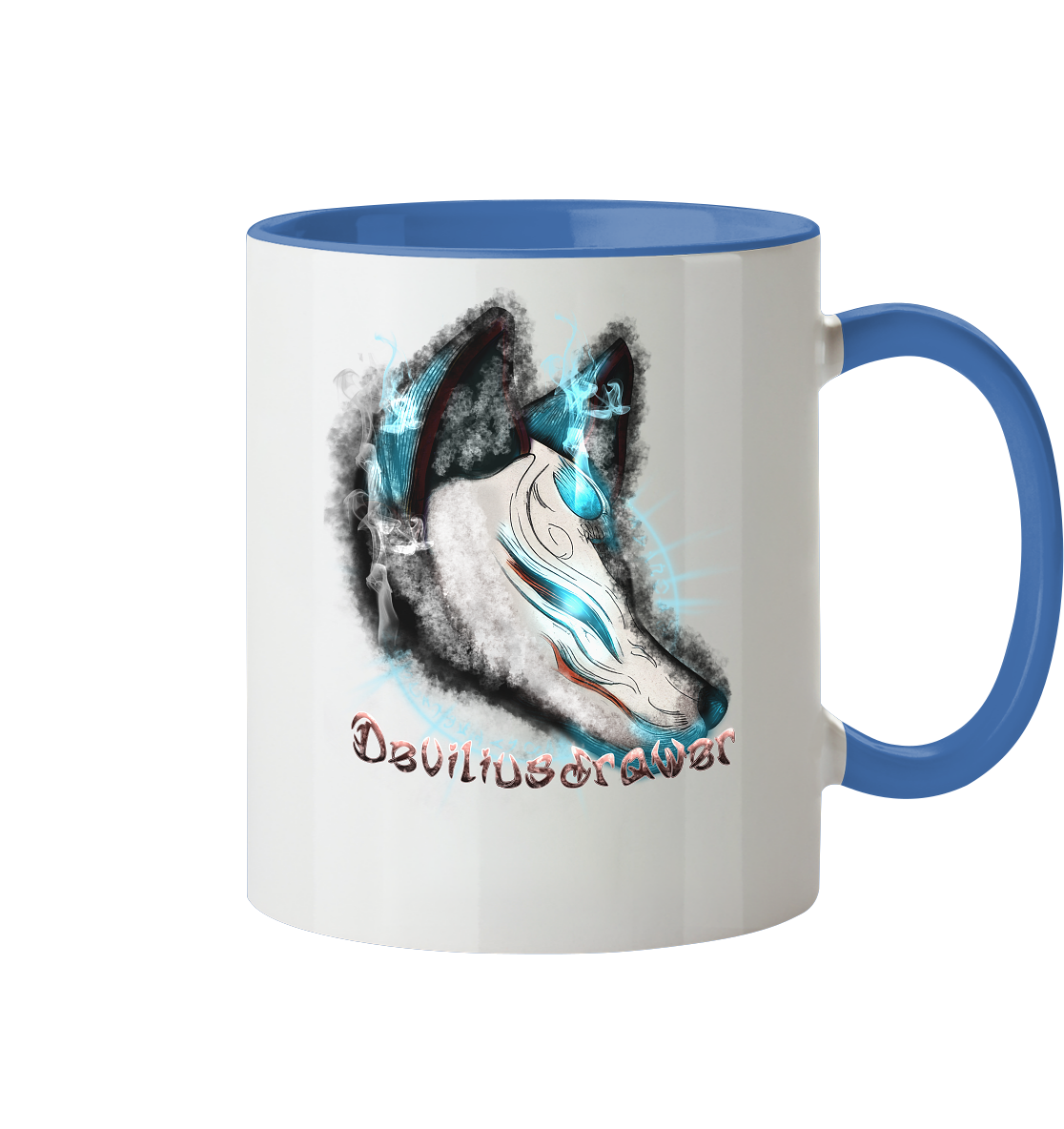 Deviliusdrawer Darkness Kitsune - Tasse zweifarbig