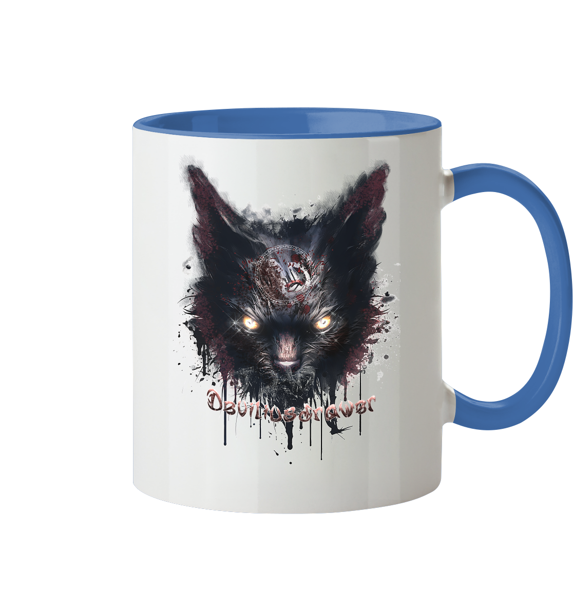 Deviliusdrawer Zombie Cat - Tasse zweifarbig