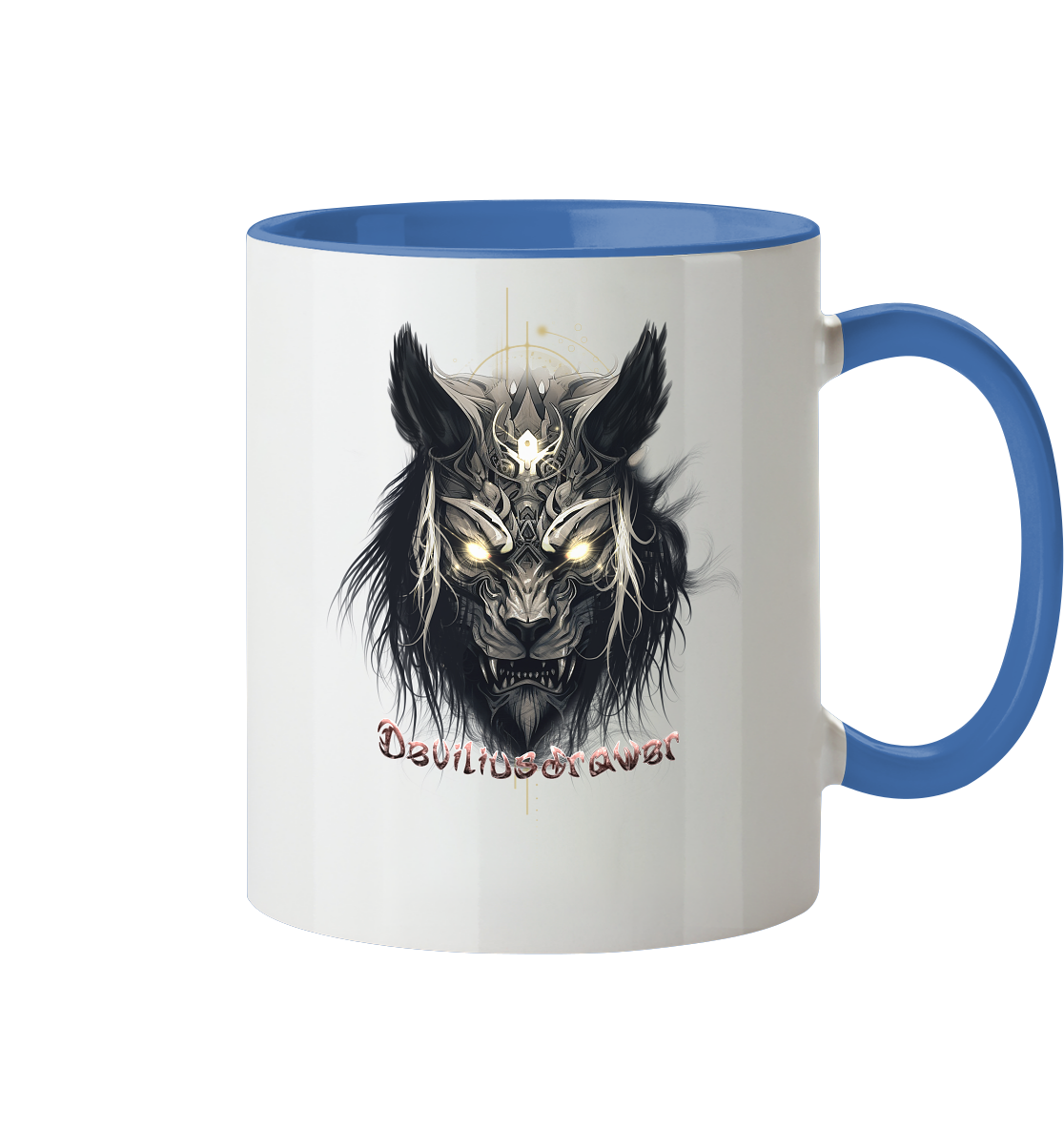 Deviliusdrawer Wolftiger - Tasse zweifarbig