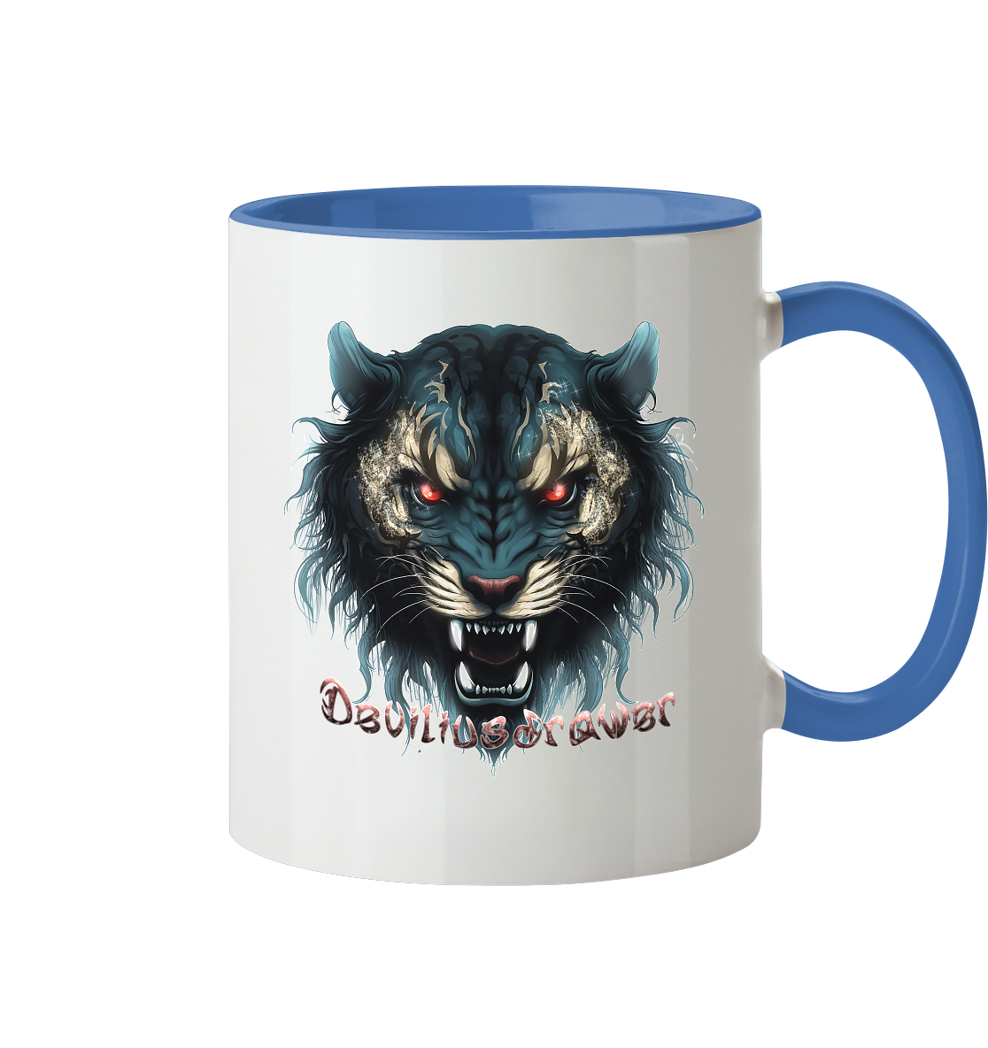 Deviliusdrawer Tigercat - Tasse zweifarbig