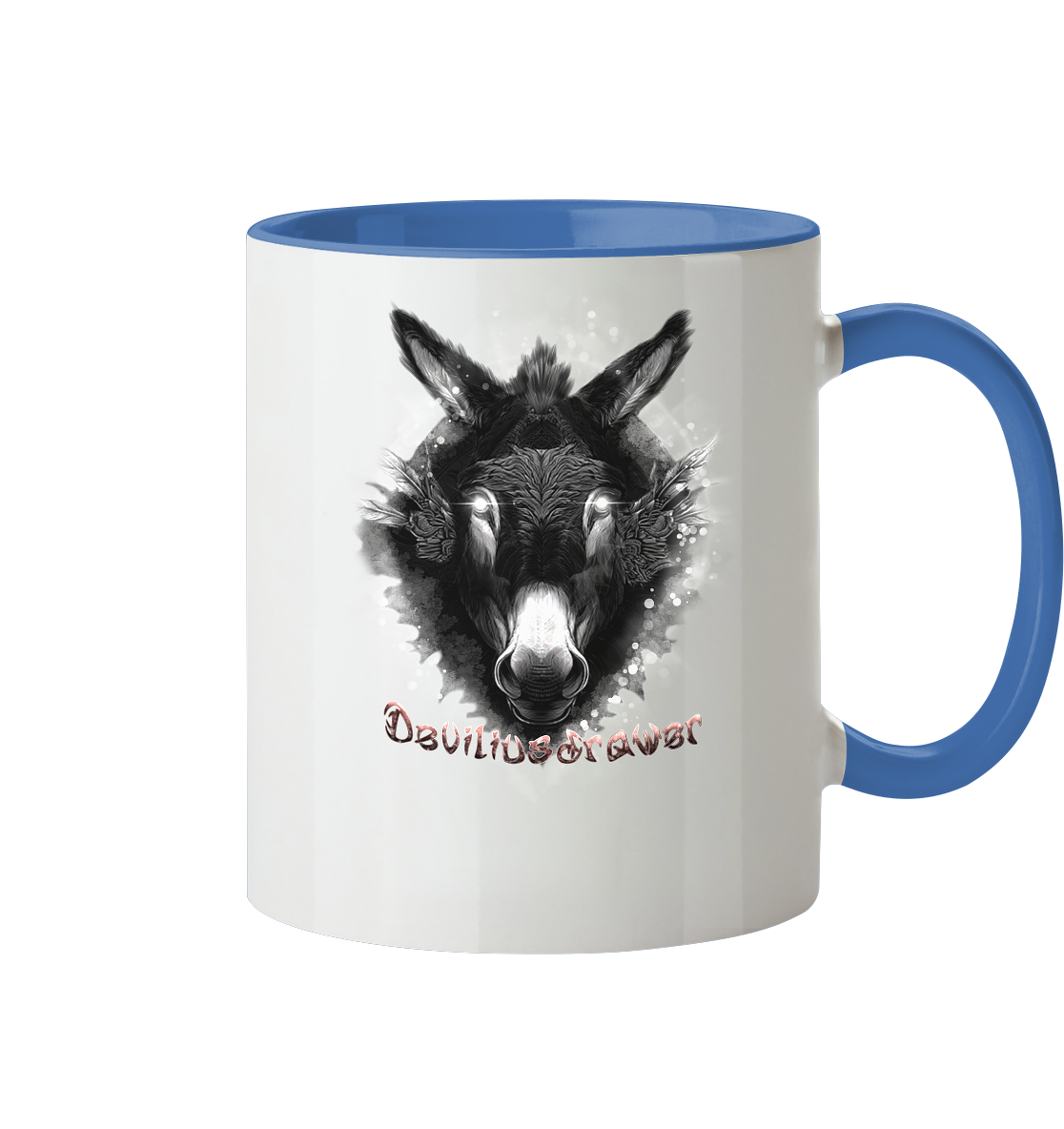 Deviliusdrawer Glowing Donkey - Tasse zweifarbig