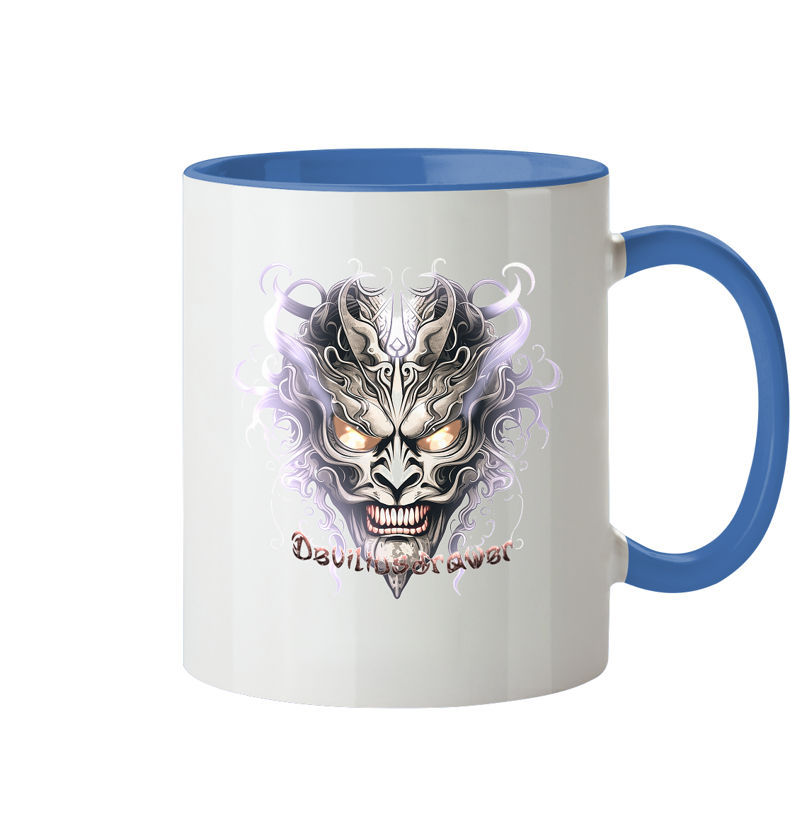 Deviliusdrawer Demon Mask Violet - Tasse zweifarbig
