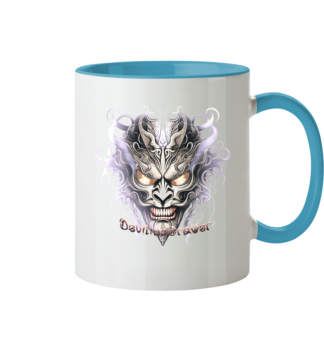 Deviliusdrawer Demon Mask Violet - Tasse zweifarbig