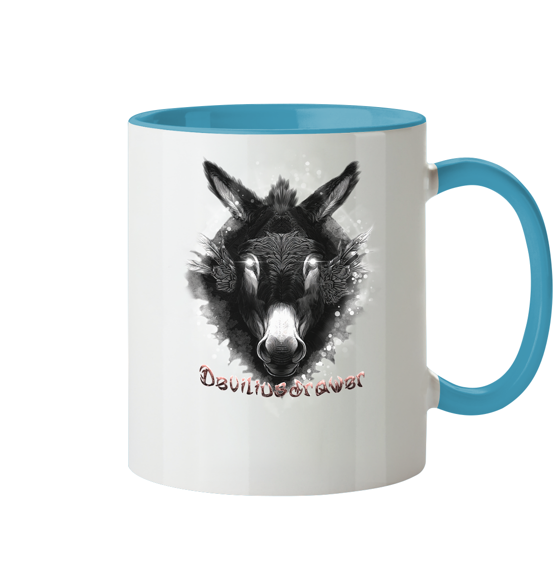 Deviliusdrawer Glowing Donkey - Tasse zweifarbig
