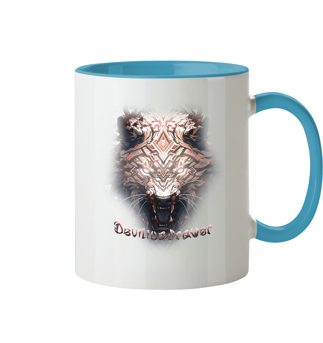 Deviliusdrawer Gold Metal Tiger - Tasse zweifarbig