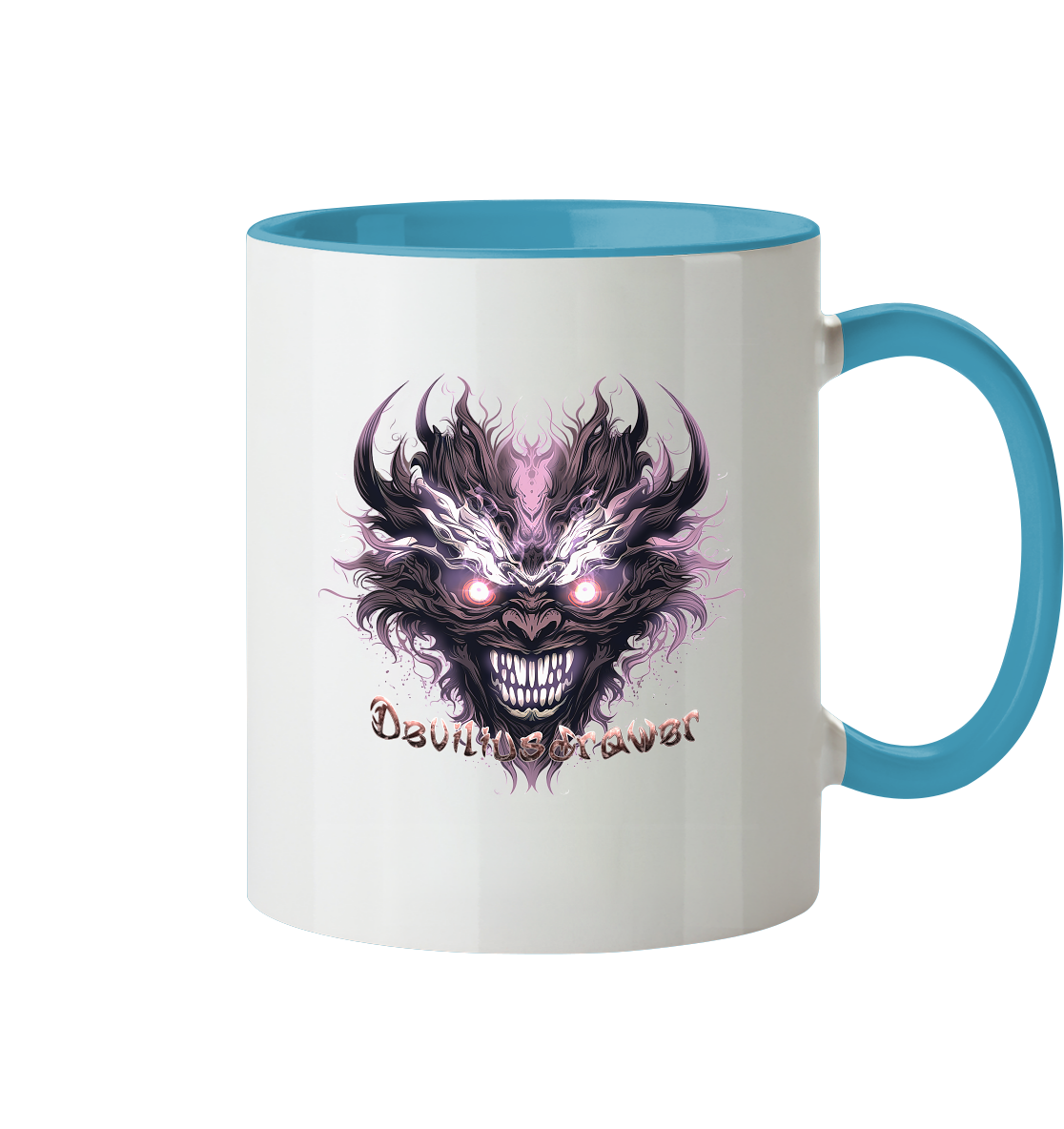 Deviliusdrawer Crazy Mask - Tasse zweifarbig