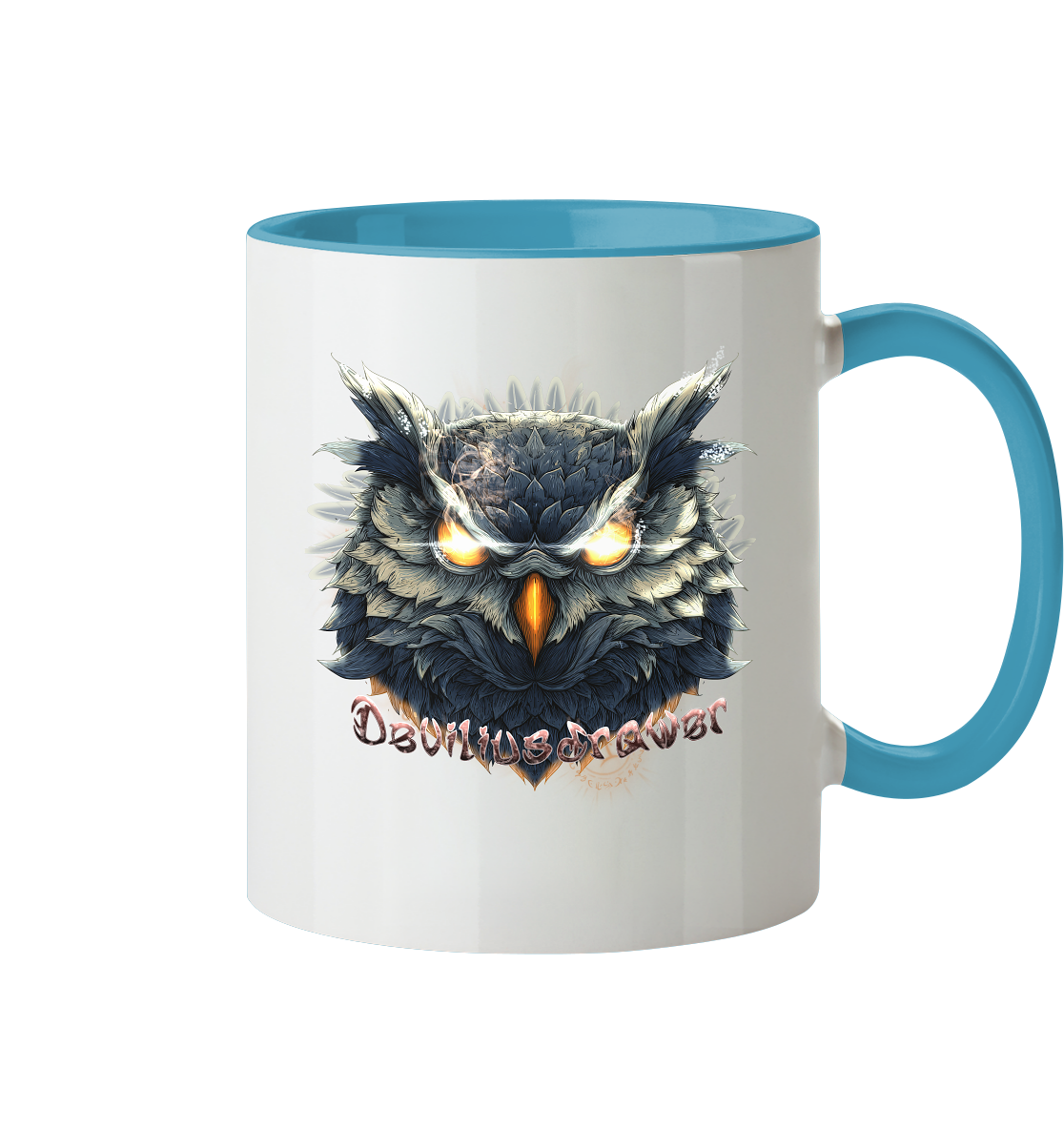 Deviliusdrawer Dark Fire Owl - Tasse zweifarbig