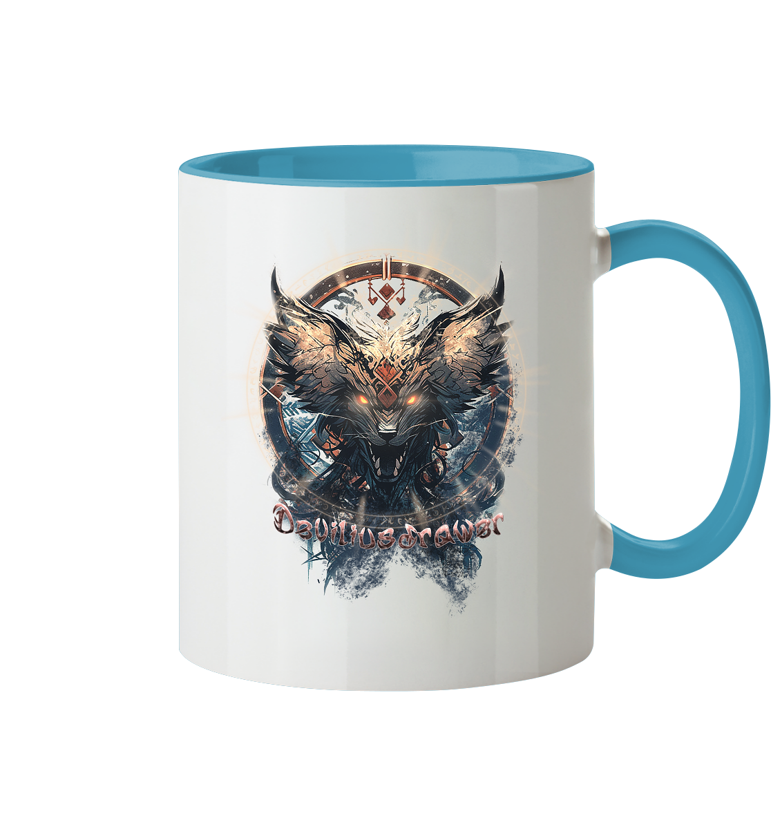 Deviliusdrawer Dark Magic Wolf - Tasse zweifarbig