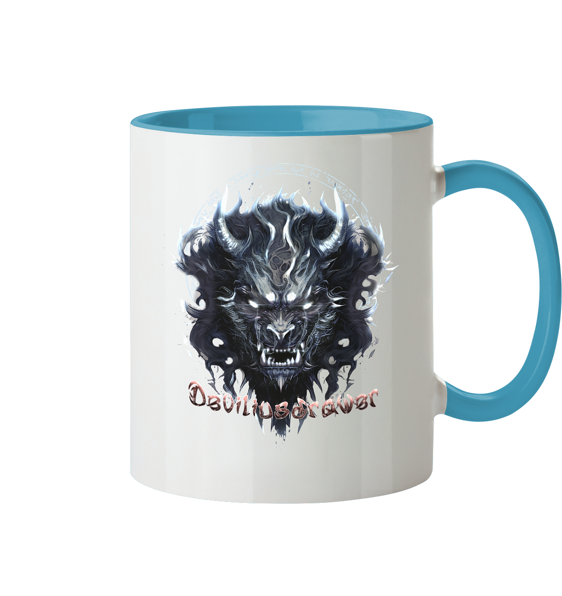 Deviliusdrawer Dark Wolf Mask - Tasse zweifarbig