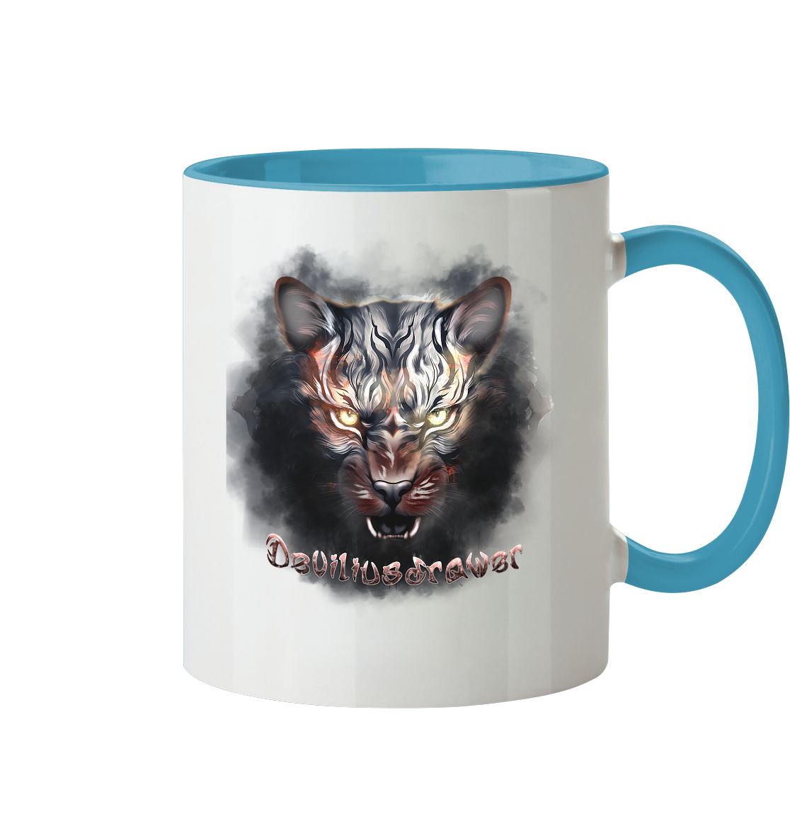 Deviliusdrawer Smoke Tiger - Tasse zweifarbig