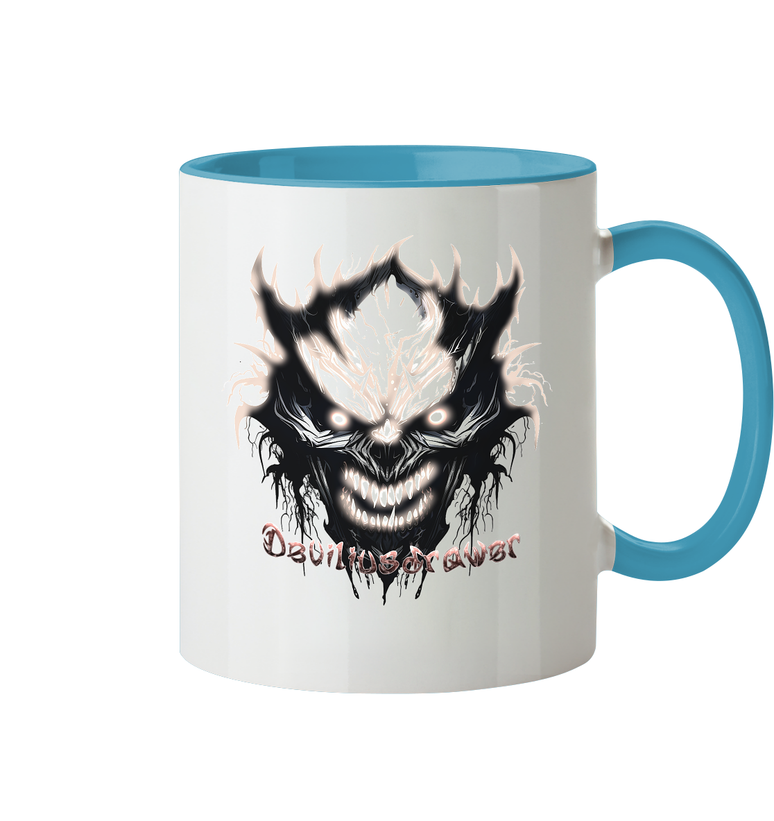 Deviliusdrawer Crazy Glow Devil - Tasse zweifarbig