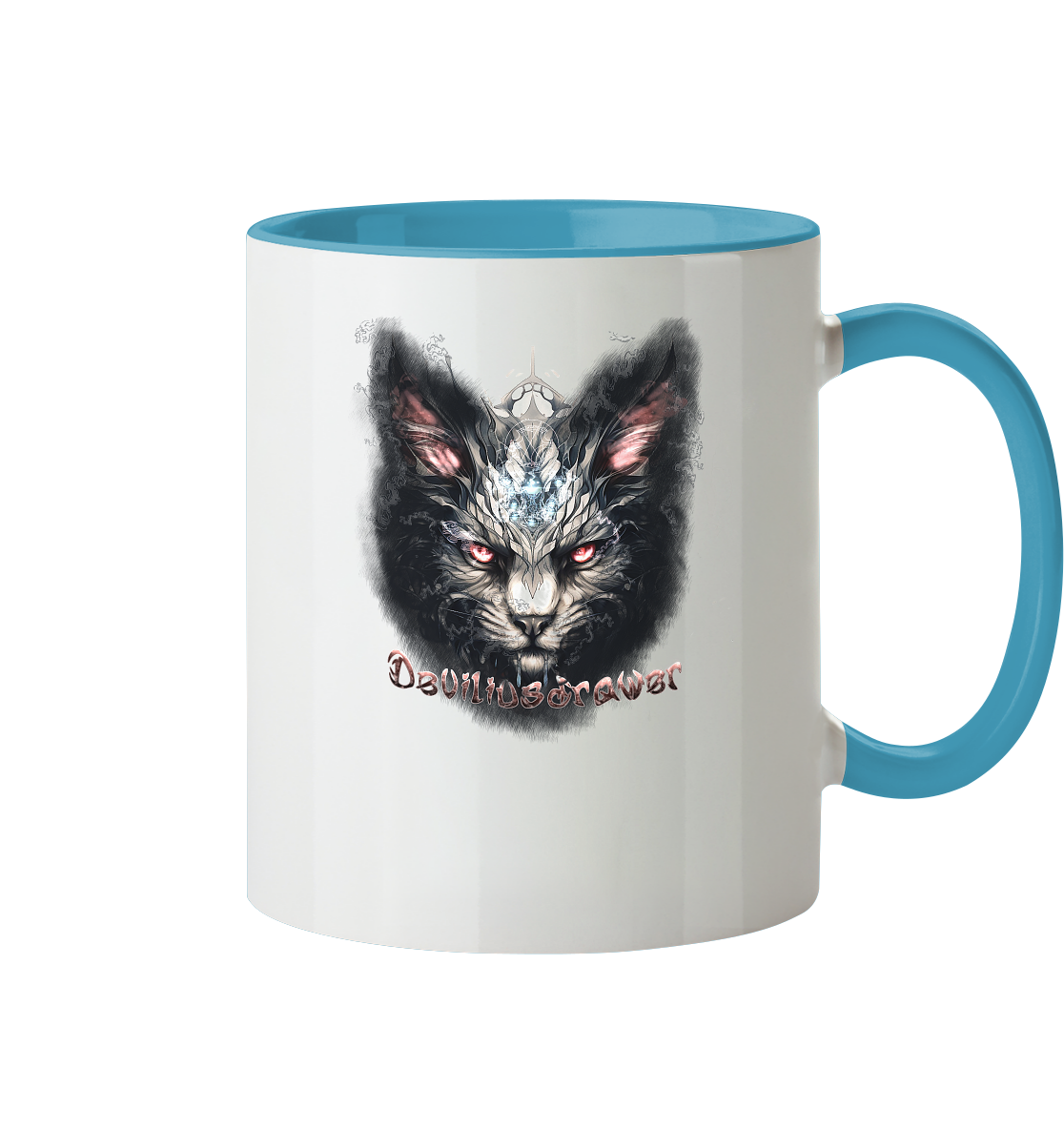 Deviliusdrawer Myshtical Redeyed Cat - Tasse zweifarbig