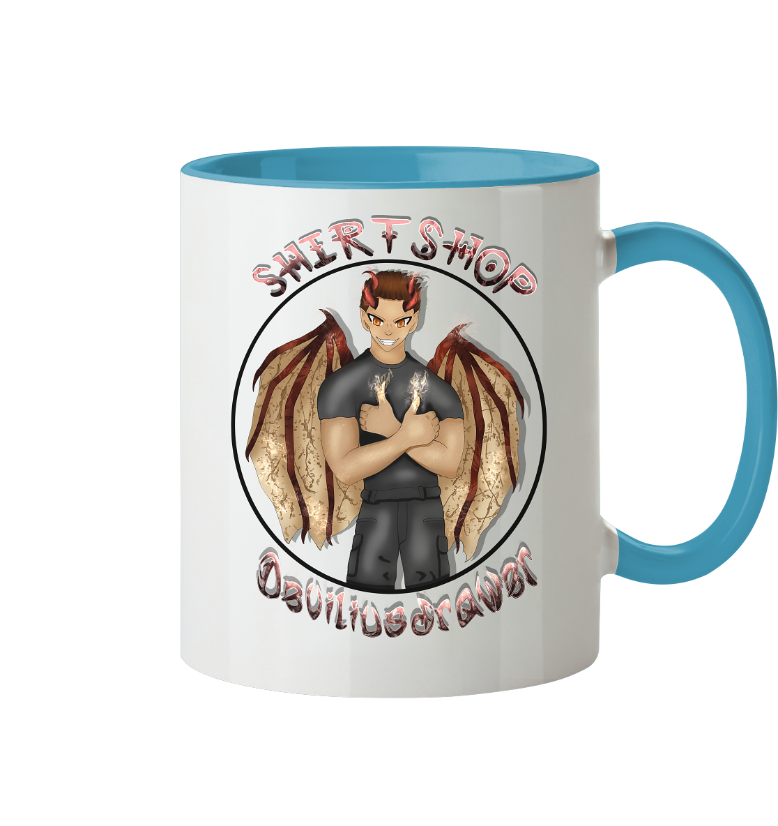 Deviliusdrawer Devilshop - Tasse zweifarbig