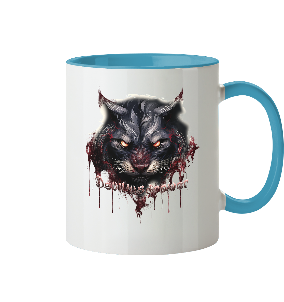 Deviliusdrawer Badass Cat - Tasse zweifarbig